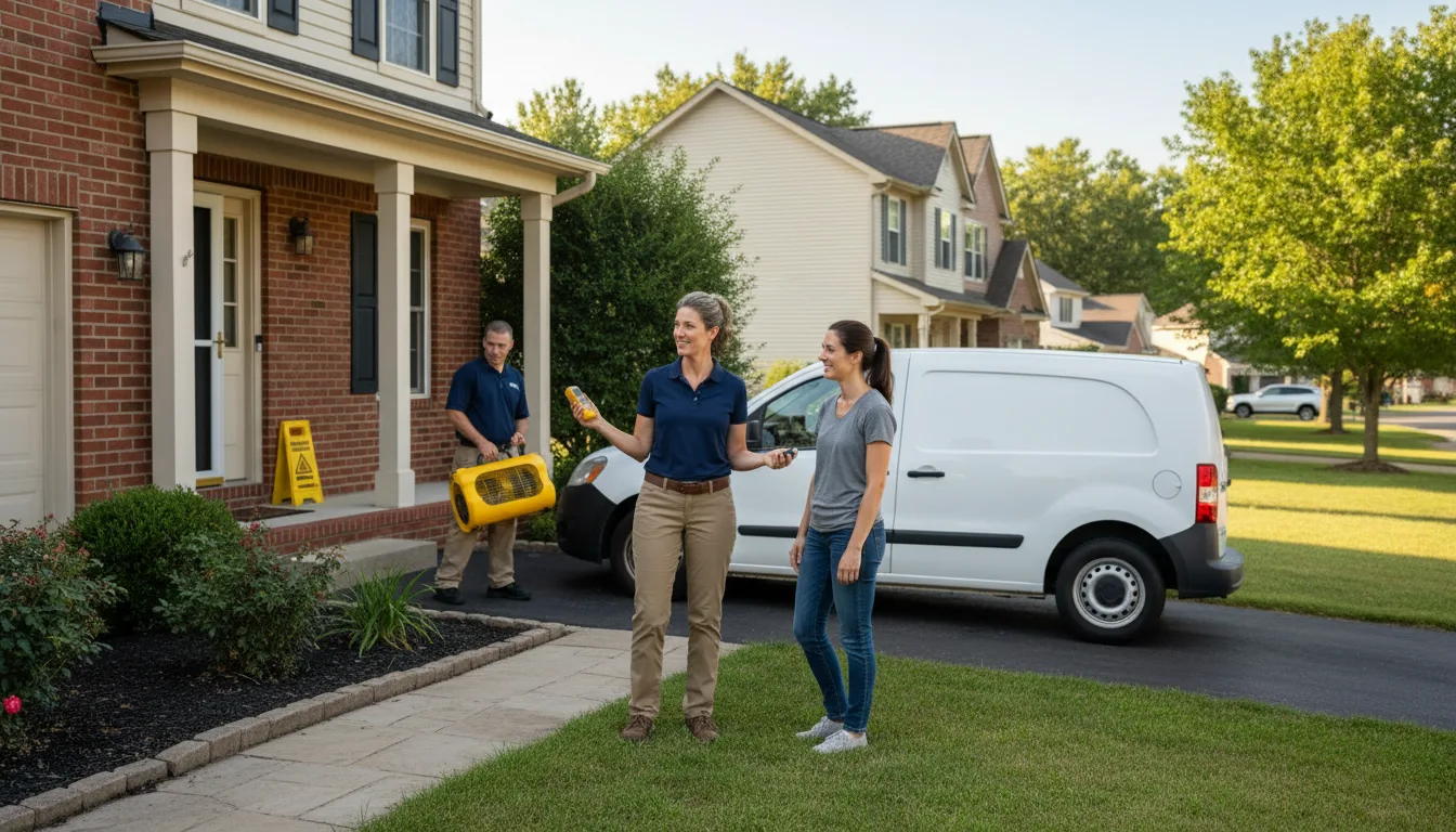 Residential water damage restoration in Hephzibah, GA